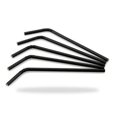 Biegerohr Papier schwarz ø 6 mm / 21cm
