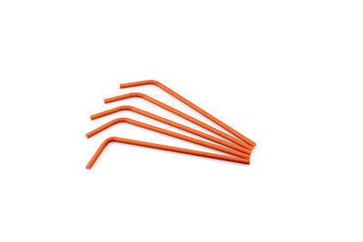Knickhalm aus Papier, orange, ø 6 mm / 24 cm
