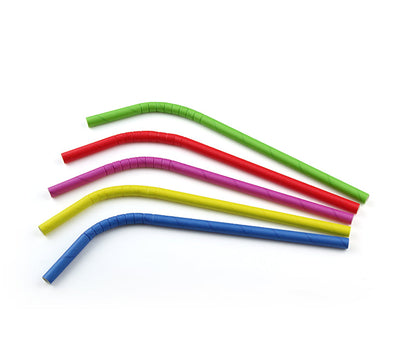 Knick-Trinkhalme aus Papier, sortiert, ø 8 mm / 24 cm