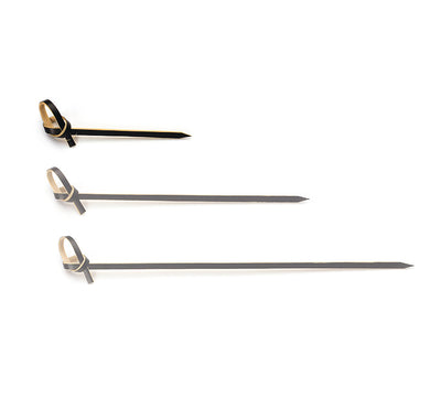 Knoopprikker bamboe zwart 60 mm