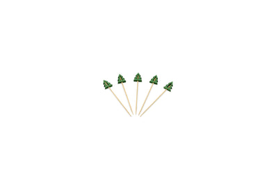 Prikker bamboe kerstboom groen 100 mm
