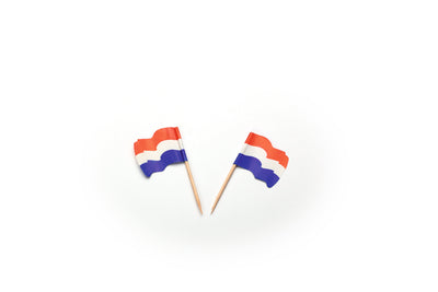Vlagprikker Nederland wapperend 65 mm