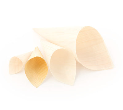 Tütchen Holz ø 45 x 90/130 mm