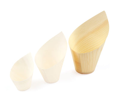 Holzschale „oblique“ 22 cl, Ø 70 x H 137/70 mm