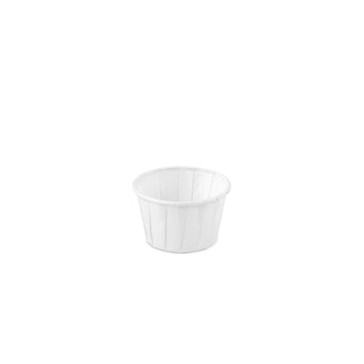 Papierschale rund weiß 1,25oz / 37ml ø 50 x h31mm
