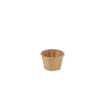 Papierschale rund braun 1.0oz / 30ml ø 44 x h27mm