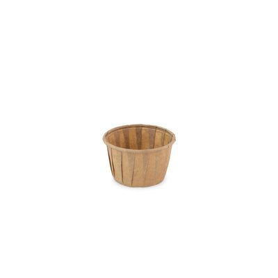Papierschale rund braun 1.25oz / 37ml ø 50 x h31mm