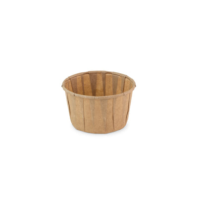 Papierschale rund braun 4.0oz / 120ml ø 70 x h43mm