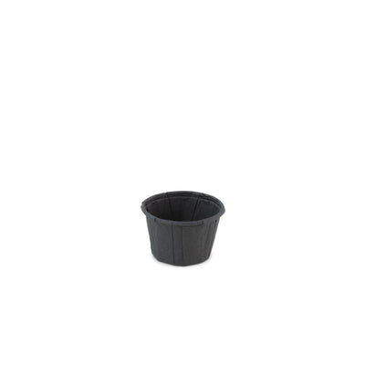 Becher Papier rund schwarz 1.0oz / 30ml ø 44 x H27mm