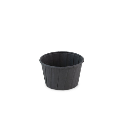 Becher Papier rund schwarz 3.25oz / 96ml ø 66 x H42mm