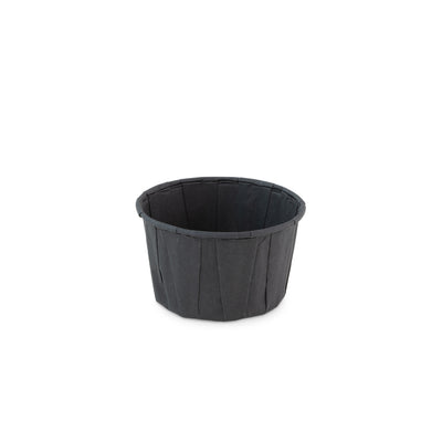 Pappbecher rund schwarz 4.0oz / 120ml ø 70 x h43mm