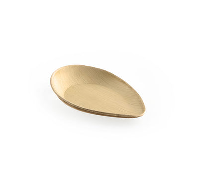 Palmblatt-Schale „oval point“ 110 x 70 x ± h25/14 mm