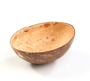 Kokosnussschale, oval, 15 cl, zwischen ø 110/150 und zwischen x H 60/90 mm