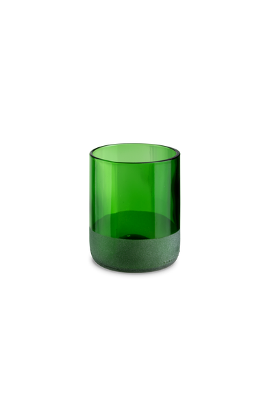 Iwas Glas grün mattiert, 25cl/8.5oz ø 7,4 x h9 cm