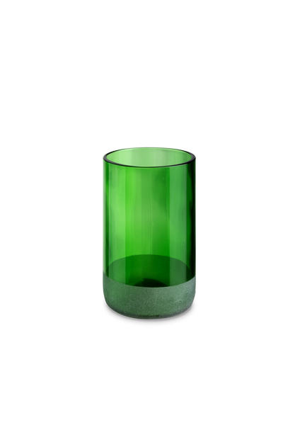 Iwas Glas grün mattiert, 35,5cl/12oz ø 7,4 x H12 cm
