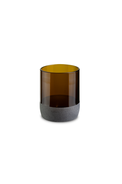 Iwas Glas bronze mattiert, 25cl/8.5oz ø 7,4 x h9 cm