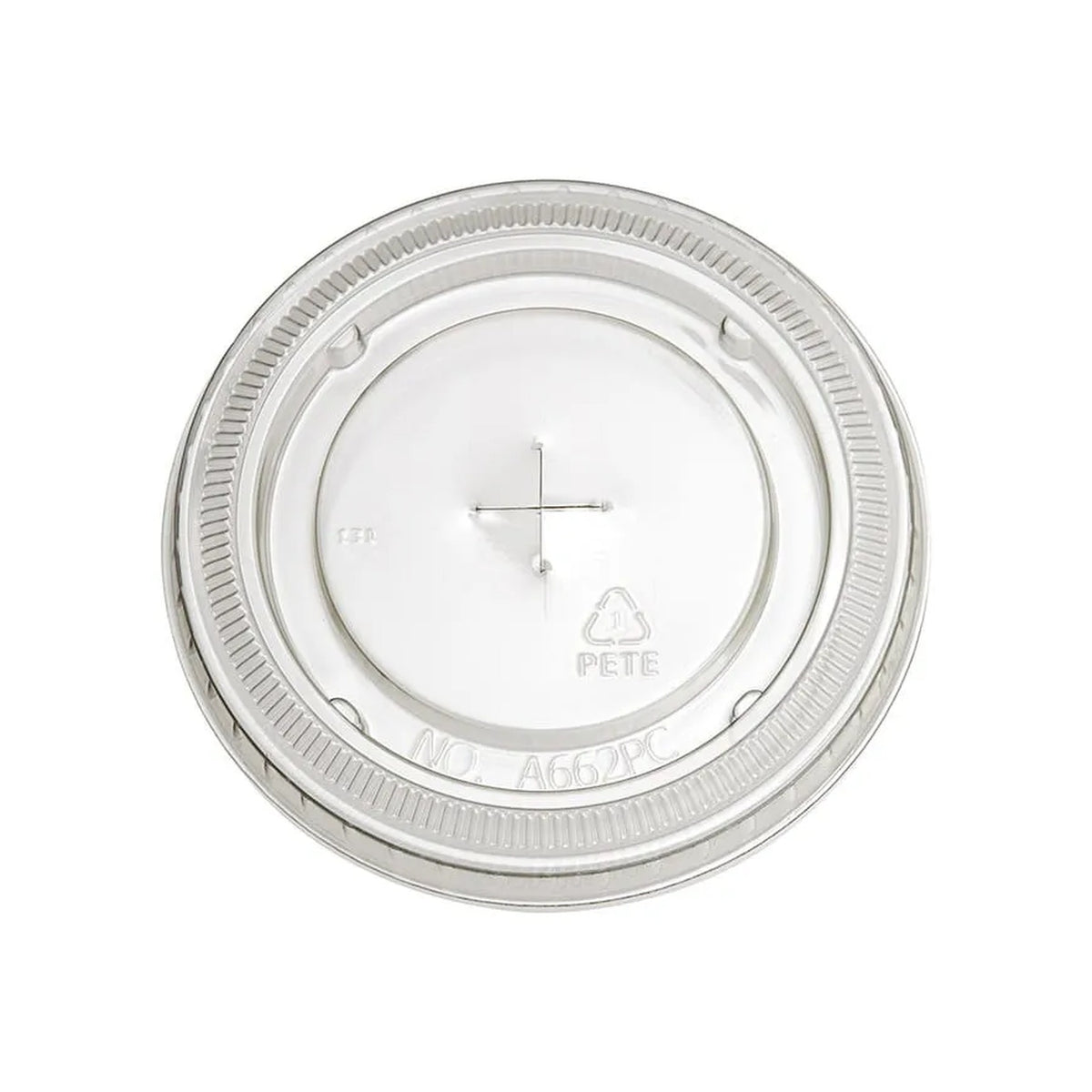 PET-Deckel flach ø93mm – mit Kreuzschlitz