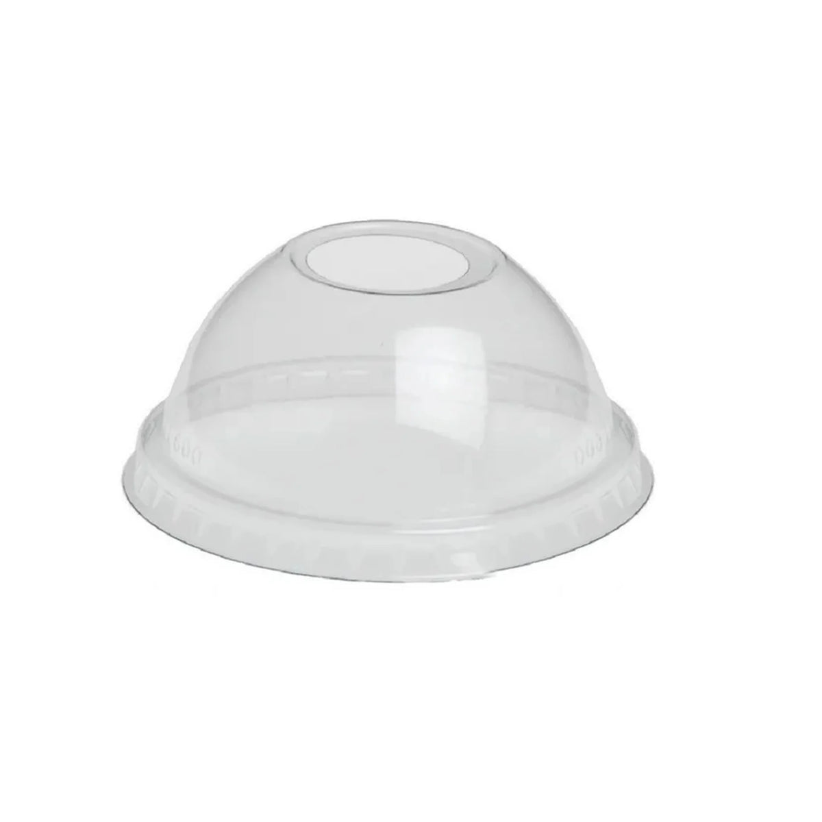 rPET Deksel Dome ø78mm – met drinkopening