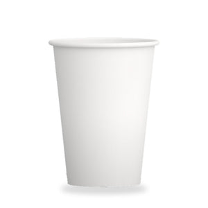 Witte kartonnen koffiebeker (onbedrukt)