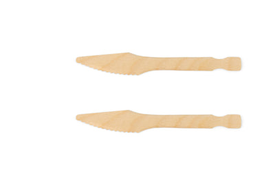 Woodlery Messer mit Holzgriff 140 mm